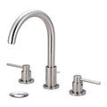 Pioneer Faucets Two Handle Widespread Bathroom Faucet, Compression Hose, Nickel, Overall Width: 22" 3MT400-BN